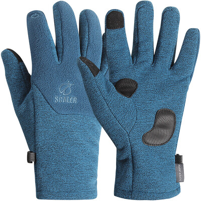 

Slick (SCALER) gloves men and women warm and comfortable touch screen gloves cashmere gloves S7231280 Tibetan green S