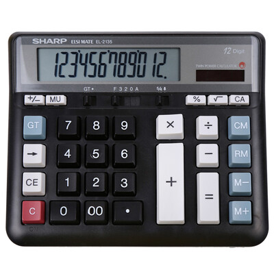 

Sharp (SHARP) EL-2135 Калькулятор Business Office Black