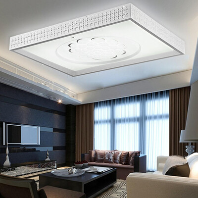 

TCL LED ceiling lamp snow hibiscus 72W white light iron living room study bedroom restaurant office lighting lighting square 910 * 680mm