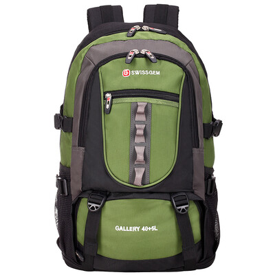 

SVVISSGEM Shoulder Bag Large Capacity Anti-scratch Wear Outdoor Leisure Hiking Bag Men & Women Shoulder Bag SA-9820 Green 45L