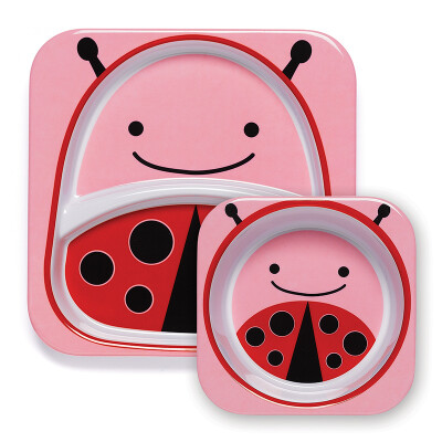 

SKIP HOP Cute Zoo Imitation Porcelain Dropping Children Baby Bowl Dishware Combination - Beetle More than 6 months US imports