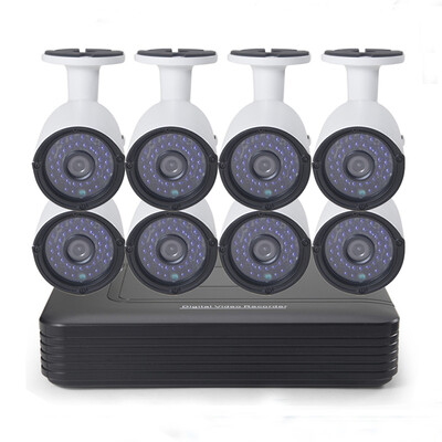 

Cotier Surveillance 8CH DVR System CCTV Camera 1080P 3.6mm Lens Mini Camera AHD 1U 8Channel Security DVR Kit