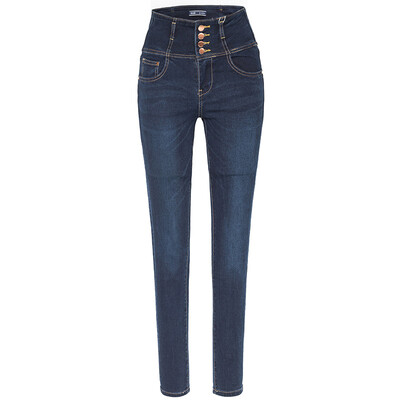 

Semir ladies high waist feet washed cowboy trousers Korean version of the wave 11316240116 cowboy dark blue 26