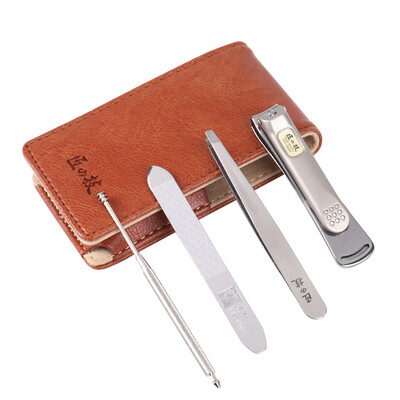 

Jingdong Supermarket Carpenter Technology MrGreen -6101 stainless steel nail knife set with medium nail clippers nail file ear spoon three classic suit