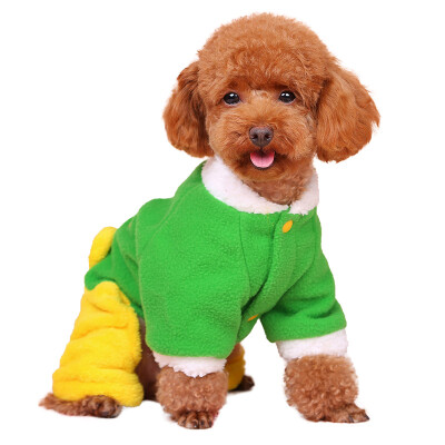 

(Hoopet) small dog dog four feet fitted Teddy Bomei autumn and winter puppies transfiguration yellow M