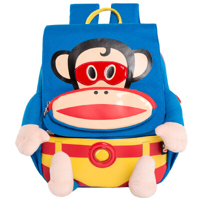 

Paul Frank children bag big mouth monkey male and female baby kindergarten 3D stereoscopic small schoolbag 3-6 years old YEB21812BC color blue