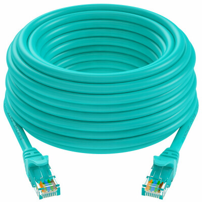 

Shanze SAMZHE WXL-6300 six CAT6 gigabit speed eight core twisted pair network jumper computer cable light green 30 meters