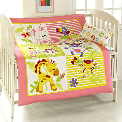 

Fisher-Price Feixue детские постельные принадлежности из пяти частей мультфильм деятельность типография ребенок домашний текстиль постельные принадлежности 1,2 м кровать розовый