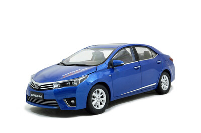 

1:18 scale Toyota Corolla 2014 diecast model car blue