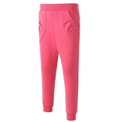 

ERKE ERKE children's sports trousers girls leisure knitted trousers 64217157030 camellia red 160