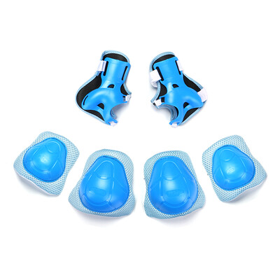 

Pew Extra Specials POVIT Children's Six Pieces Knee Wristguards Elbow Palms Skateboards Skateboards (Black) P-3209