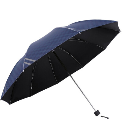 

Paradise umbrella British style Vinyl increase three fold sunny umbrella 32248ELHB Navy