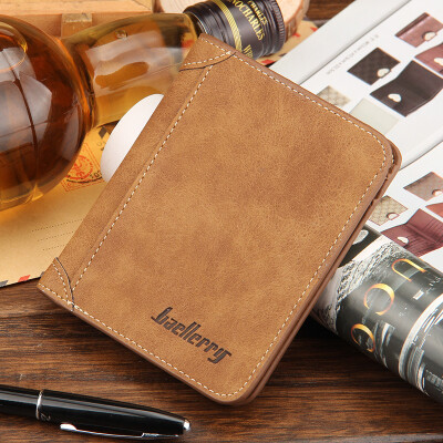 

The new male lady wallet retro matte wallet card SD card and wear thin horizontal box