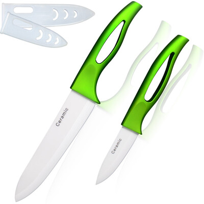 

2pcs Керамические ножи 3 дюйма Фрукты 6-дюймовый нож шеф-повара Марка XYJ кухонный нож Набор Cooking аксессуары
