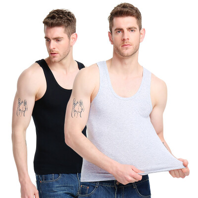 

Bosidon Men&39s Vest 2 Pack Men&39s Sports Vest Stretch Slim Sleeveless Men&39s T-Shirt Black Gray -XL