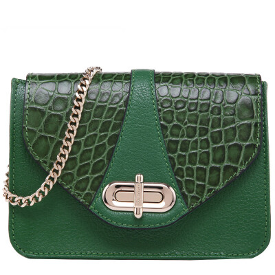 

Guy Laroche Women's Leather Bracelet Women's Handbag Shoulder Diagonal Banquet Bag GS2100011-07 Green