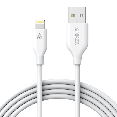 

Anker MFi certification 765s Apple data line Aramid 09 m white mobile phone charger line power cord support iphone56s7 PlusSEipad air mini