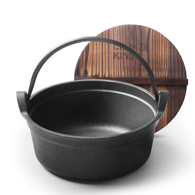 

Jingdong Supermarket Cooking Big Emperor Soup Pot 18cm Uncoated Thick Cast Iron Pot Portable Cooking Cooker Induction Cooker Gas Gas Stove Smoke Universal Universal Apron T18ATQ8