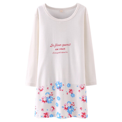 

Parents (KIDS MAM & DAD) Girls Sleeping Skirt Children's Long Sleeve Pajamas Parents Wear Women's Wear 86024 Phantom 110