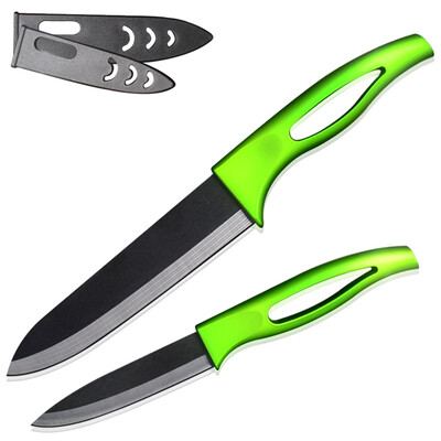 

XYJ Марка кухни Набор ножей 4, 6-дюймовый нож шеф-повара Utility Зеленый Ручка Керамические ножи приготовления инструменты