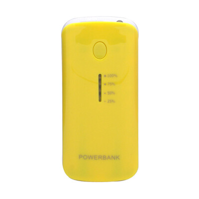 

5600mAh Power Bank USB Блок батарей 2.0 Порты USB Литий-полимерный аккумулятор внешний аккумулятор для смартфонов Желтый