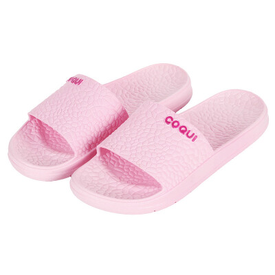 

Cool coqui four seasons couple home bathroom slippers home simple soft bottom beach bath cool slippers women pink 36-37 yards CQ5071