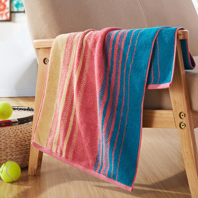 

Covator Sports Towel Cotton Stripe Sports Towel Fitness Towel Extrusion Increased 11468 Orange Coffee Stripes 40 * 110cm