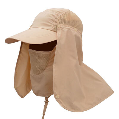 

IKEWA ZYM0040kaqi 360 degree shade hat men&women outdoor sunscreen speed dry hat devil cap khaki