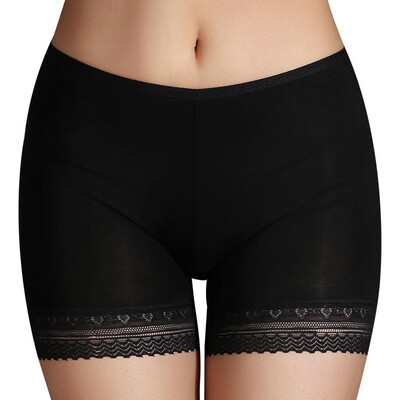 

Jingdong supermarket Arctic cashmere sexy safety pants anti-emissive pants comfortable lace leggings flat angle ladies underwear white L