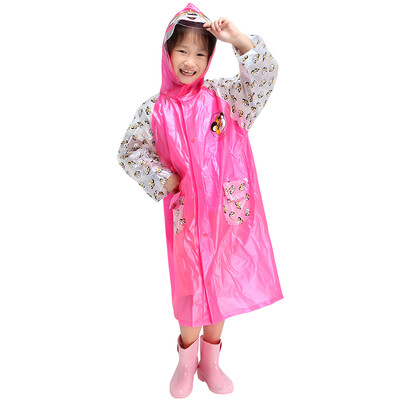 

[Jingdong Supermarket] Paradise umbrella raincoat rain pants children's poncho cute cartoon invisible book bag student raincoat G006K child rain puddle green M