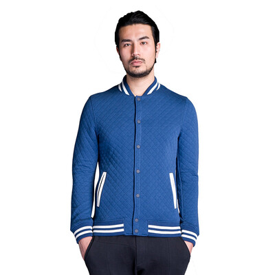 

YOMS sweater men's fine cotton knitted double-sided air layer diamond jacquard fashion cardigan coat 52203003 possession of green S