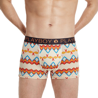 

Playboy PLAYBOY Мужское нижнее белье Мужское нижнее белье Нейлоновая печать Все полоски Mesh Fairgate Pants 3pcs XXL (180/105)