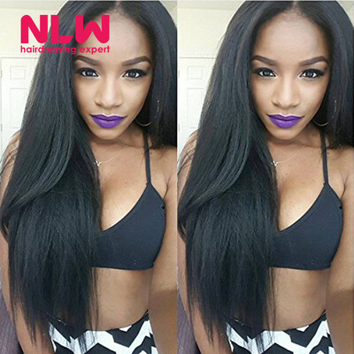 

N.L.W Products 8A Top quality Peruvian Vrigin Human Straight Hair weaves unprocessed 3 Bundles for Black Women Full Thick Bouncy