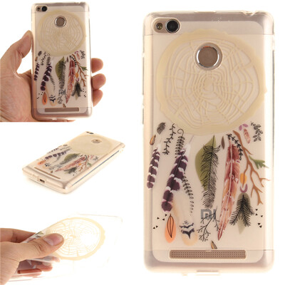 

Colorful Windbell Pattern Soft Thin TPU Rubber Silicone Gel Case Cover for XiaoMi Redmi 3sRedmi 3XRedmi 3S Prime