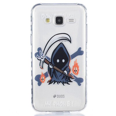 

Grim Reaper Pattern Soft Thin TPU Rubber Silicone Gel Case Cover for SAMSUNG GALAXY J5