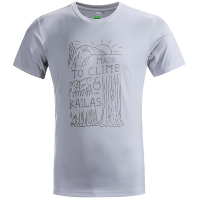 

Kailas (Kailas) круглая шея футболка Slim с короткими рукавами спортивный пот дышащая стрейч быстрая модель одежды мужские модели облако серый l