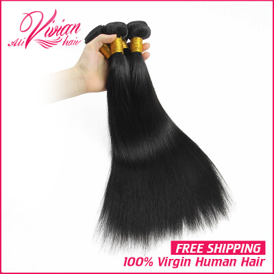 

7A Peruvian Virgin Hair Straight Human Hair 3 Bundles Peruvian Straight Virgin Hair Weave Peruvian Straight Hair Bundles