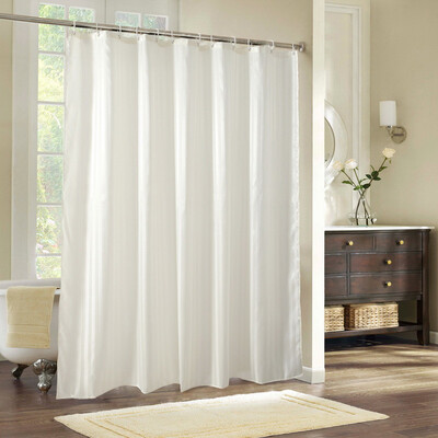 

Jingdong supermarket Su Yate SUYATE 5001-003 thick polyester cloth curtains increased lead fall water&mildew 180 180cm clouds with waves