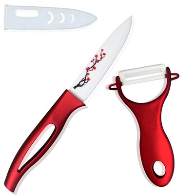 

XYJ Марка Кухонные принадлежности 4-дюймовый нож & Овощечистка 2pcs Керамические ножи Лучшие кухонные ножи