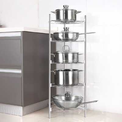 

Twilight House Kitchen Shelf Floor Multi-storey Storage Rack Pot Kitchen Shelf Pot Pot Rack ZM3371