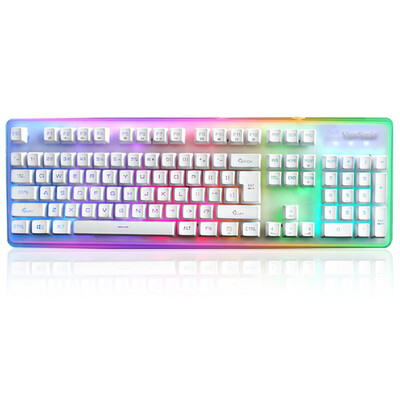 

ViewSonic KU310 mechanical feel the game keyboard rainbow version of the RGB rainbow 19 key no red