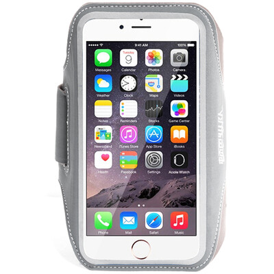 

Dayton column running mobile phone bag sports fitness arm bag leisure travel men&women fashionable touch screen plus section black