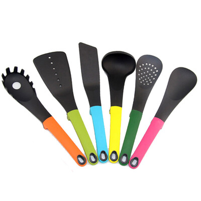 

6-Piece Set MultiColor Heat-resistant Elevate Kitchen Cooking Non stick Utensils 460245