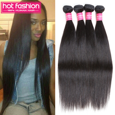 

Hot Fashion Hair Company 7A Malaysian Virgin Hair Straight 4pcs lot Virgin Malaysian Straight Hair Weave 8-30" Human Hair Bundle D