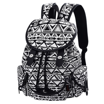

Bean Drums Shoulder Backpack Women&39s Leisure Korean Beyond School Wind 14-inch Computer Pack Student Bag G00125 Black