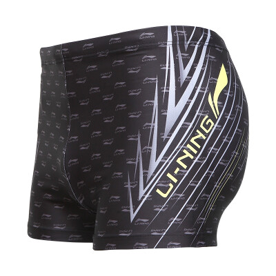 

Li Ning LI-NING swim trunks fashion swimsuits men's flat-angle printing swimsuit LSSL081-2 deep blue XXXL