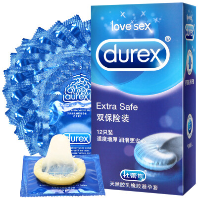 

Durex Condom Mens Condom Sets Planner Supplies Thicken Double Insurance 12 Pack Adult Products Durex