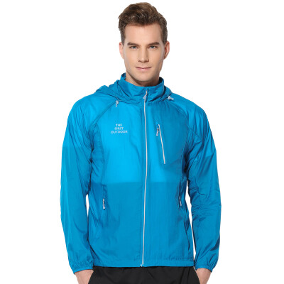 

THE FIRST OUTDOOR skin windbreaker outdoor light breathable skin clothing 631711 male blue line blue code