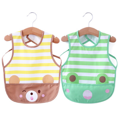 

Parents (KIDS MAM & DAD) baby two pieces of rice pockets baby bibs anti-dresses eat bibs 86600 green 110