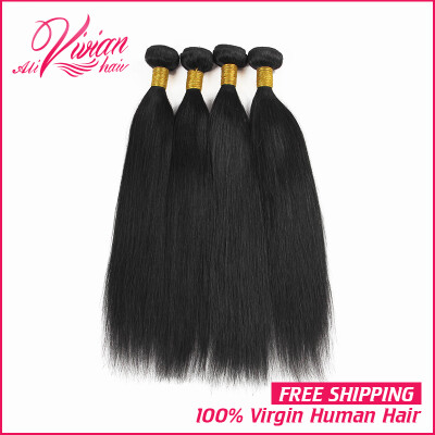 

Brazilian Virgin Hair Straight 4 Bundles Straight Brazilian Hair Bundles 100g/pc Human Hair Extensions Brazilian Straight Hair